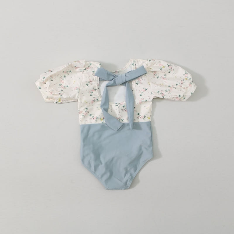 G Flower - Korean Children Fashion - #discoveringself - Two Tone Swim Suit - 2