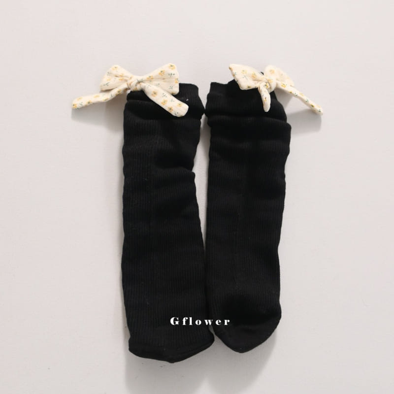 G Flower - Korean Children Fashion - #prettylittlegirls - Flower Rib Knee Socke - 9