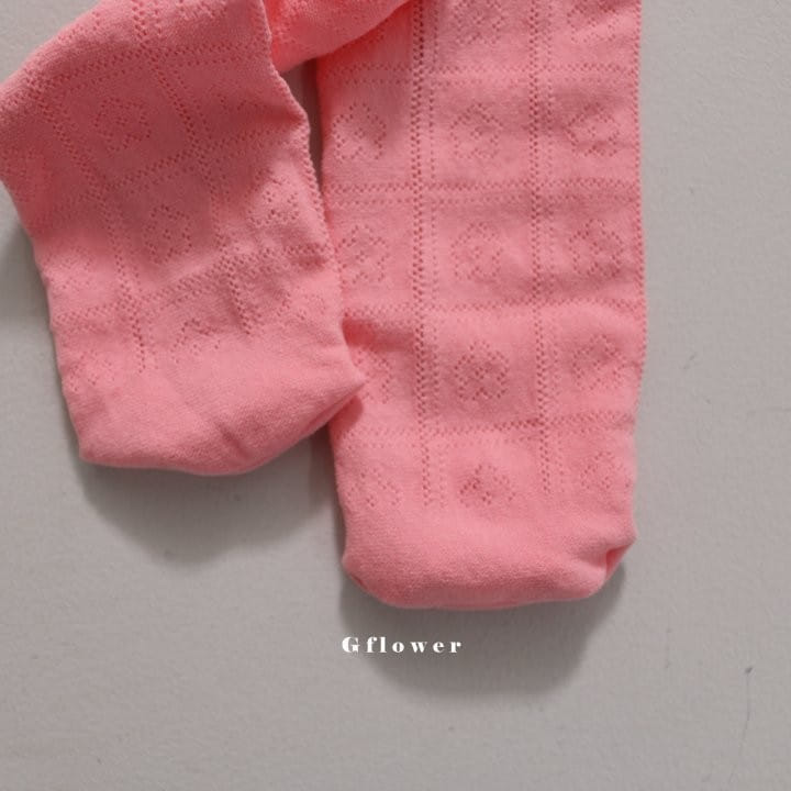 G Flower - Korean Children Fashion - #prettylittlegirls - Pink White Knee Socks - 7
