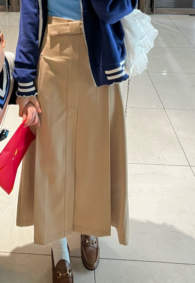 Garden - Korean Women Fashion - #womensfashion - Ribbon Long Skirt - 4
