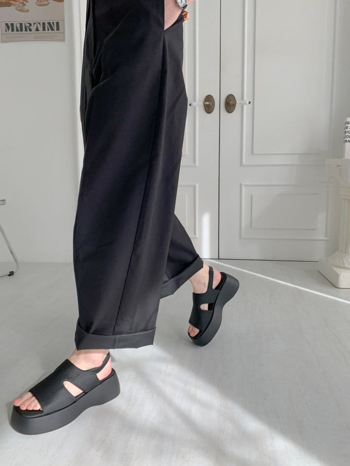 Golden Shoe - Korean Women Fashion - #momslook - 1414 Slipper & Sandals - 7
