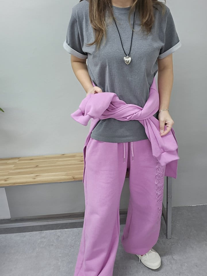 Gram - Korean Women Fashion - #momslook - Shine Pigment Tee - 3