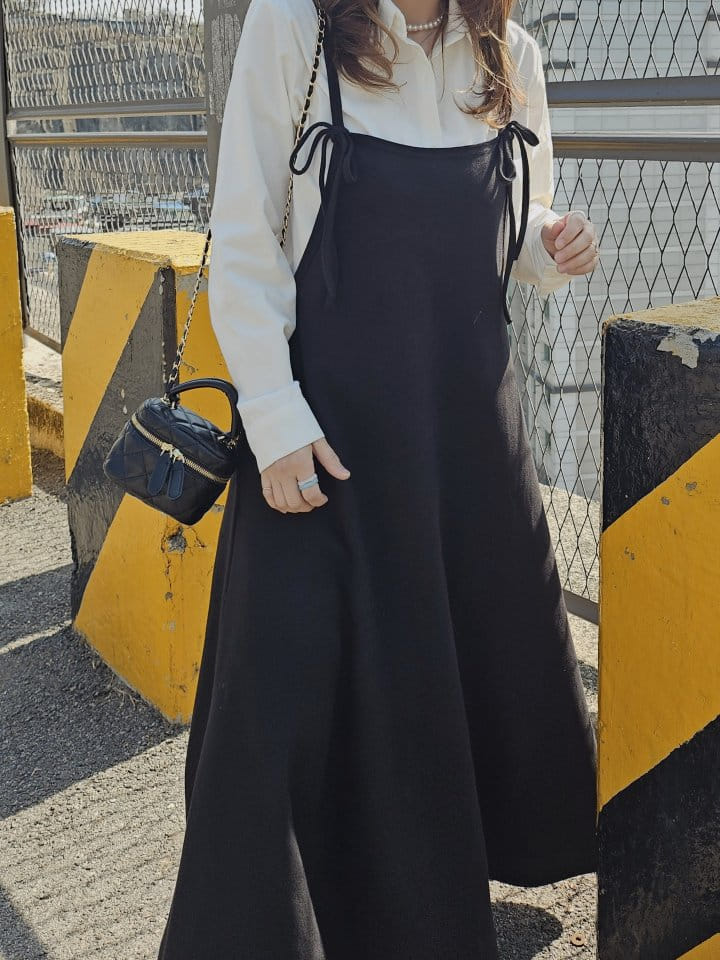 Gram - Korean Women Fashion - #momslook - Daily Ribbon One-Piece - 3
