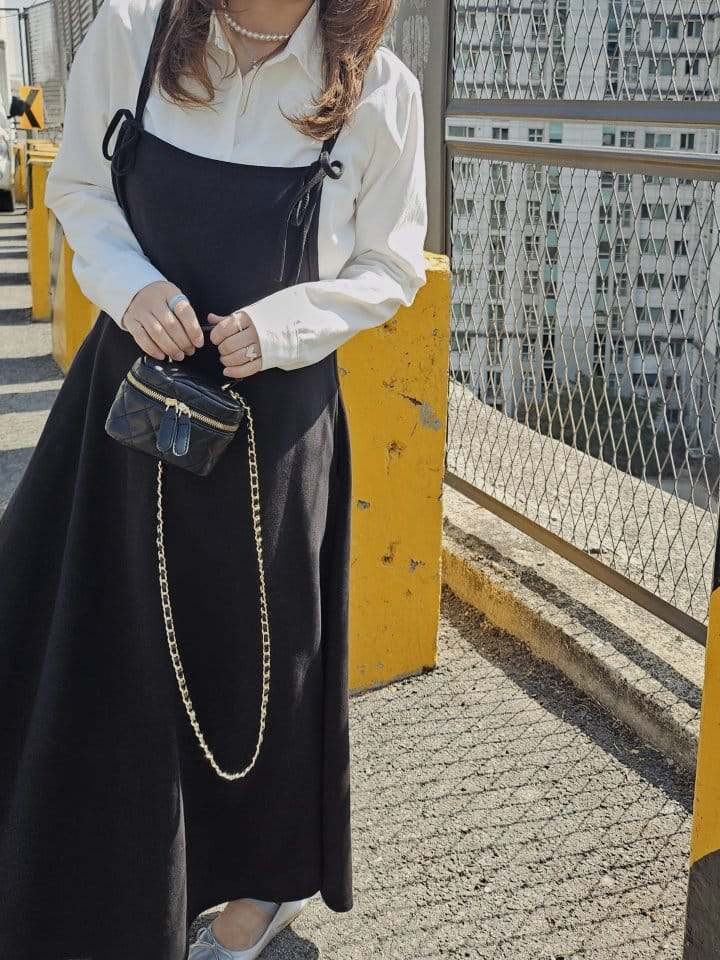 Gram - Korean Women Fashion - #momslook - Daily Ribbon One-Piece - 5