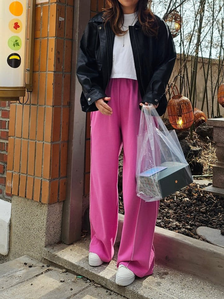Gram - Korean Women Fashion - #thatsdarling - Side Ribbon Pants - 7