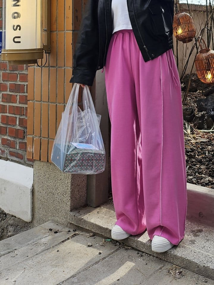 Gram - Korean Women Fashion - #thelittlethings - Side Ribbon Pants - 8
