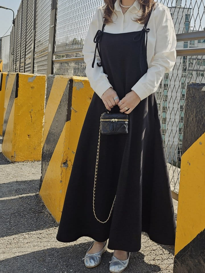 Gram - Korean Women Fashion - #womensfashion - Daily Ribbon One-Piece - 8