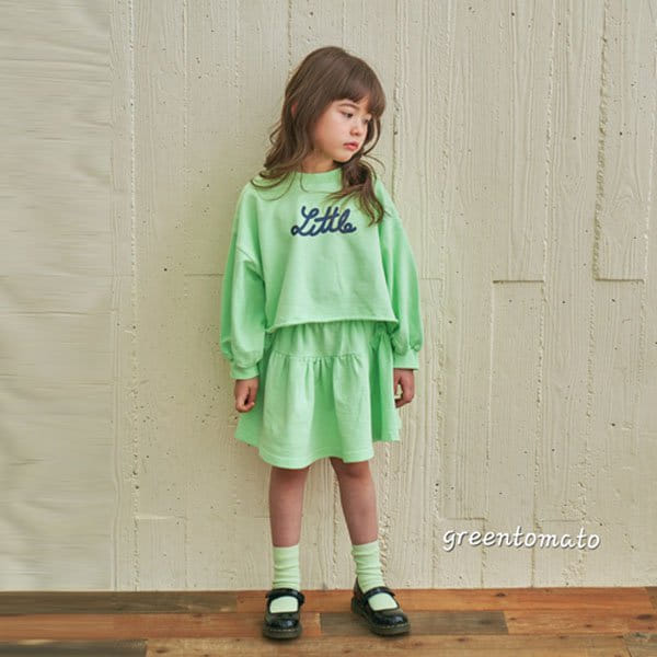 Green Tomato - Korean Children Fashion - #discoveringself - Little Cutting Top Bottom Set
