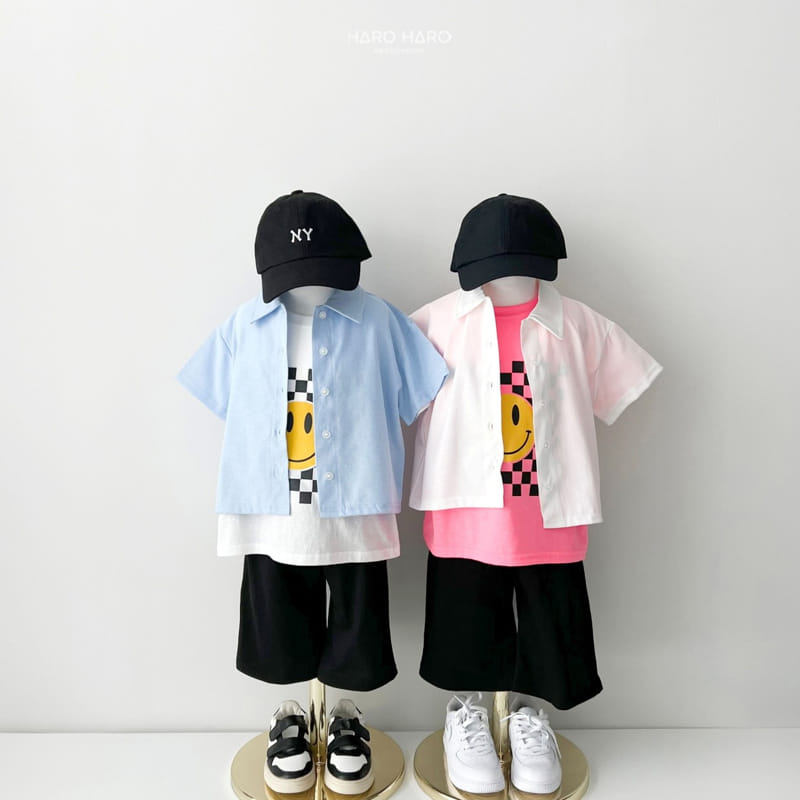 Haro Haro - Korean Children Fashion - #Kfashion4kids - Oxford Short Sleeve Shirt - 6
