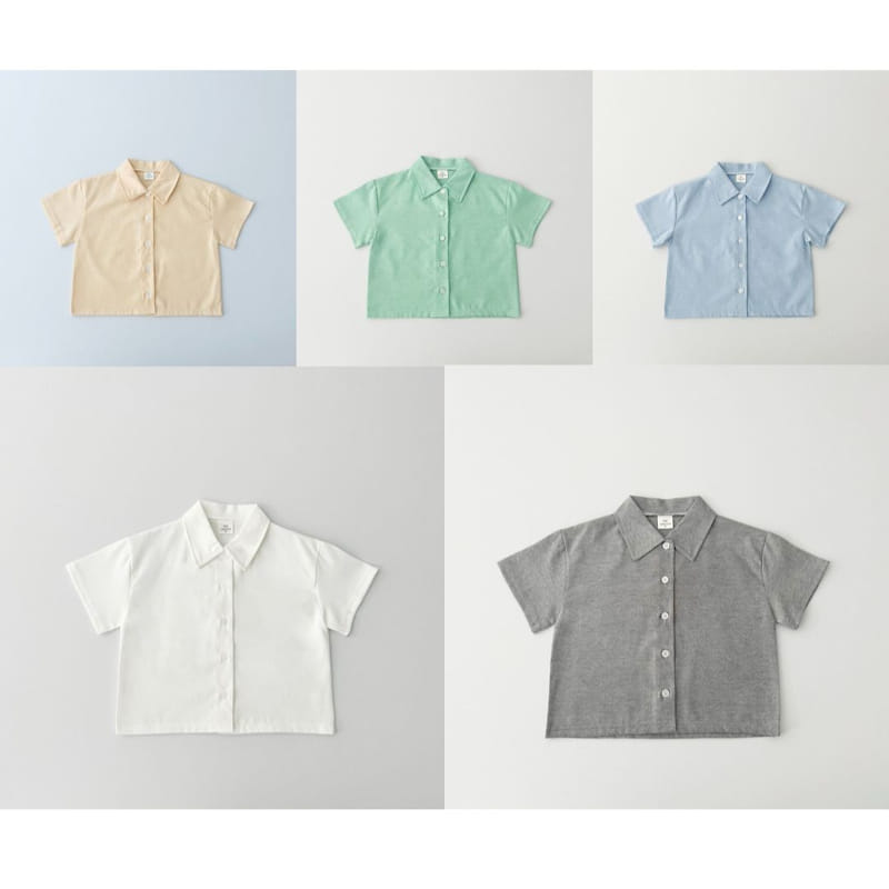 Haro Haro - Korean Children Fashion - #childofig - Oxford Short Sleeve Shirt - 11