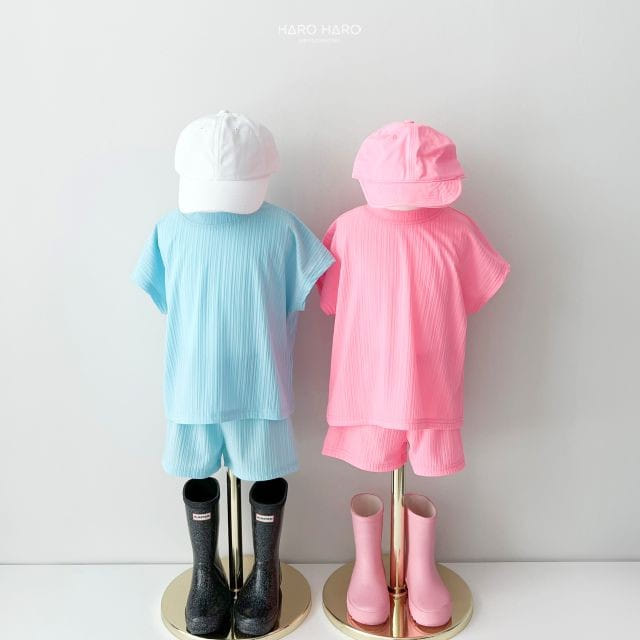 Haro Haro - Korean Children Fashion - #designkidswear - Rainbow Pleats Top Bottom Set - 10