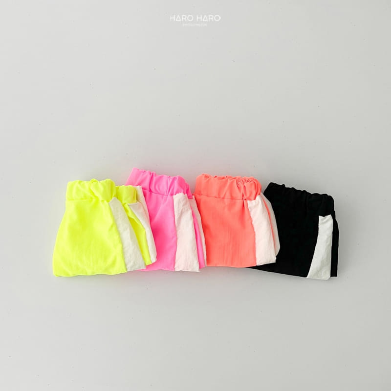 Haro Haro - Korean Children Fashion - #designkidswear - Neon Track Half Pants - 9