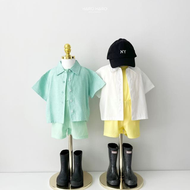 Haro Haro - Korean Children Fashion - #discoveringself - Rainbow Pleats Top Bottom Set - 11