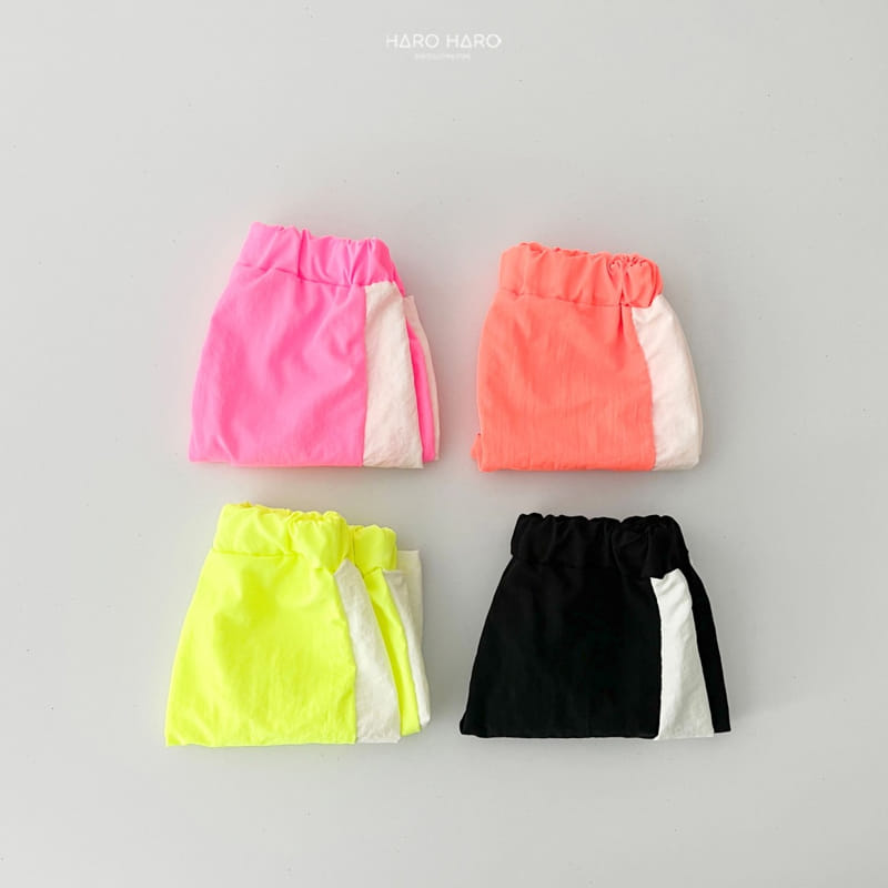 Haro Haro - Korean Children Fashion - #discoveringself - Neon Track Half Pants - 10