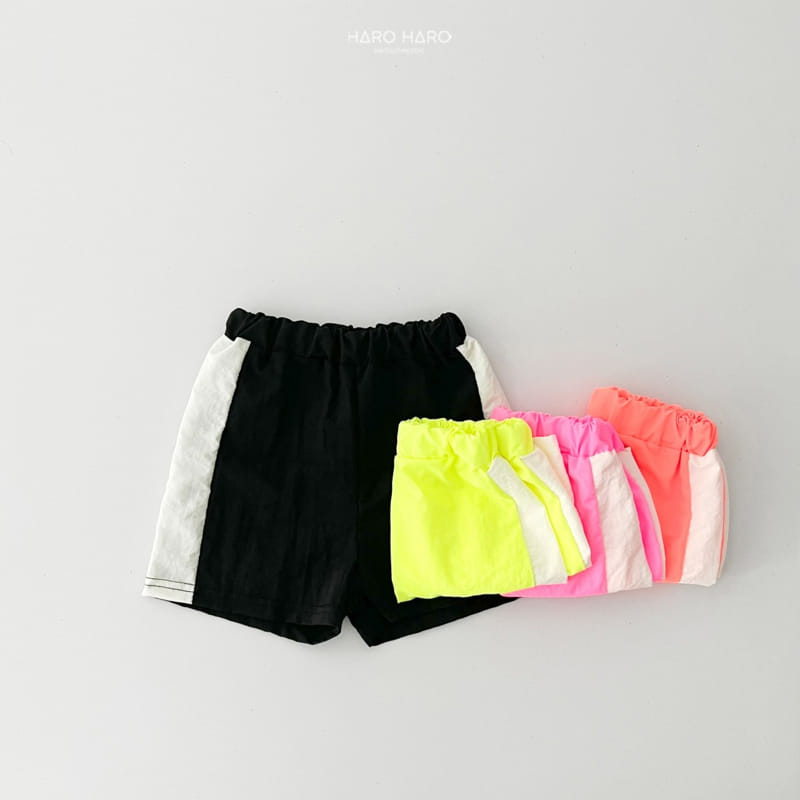 Haro Haro - Korean Children Fashion - #fashionkids - Neon Track Half Pants - 11