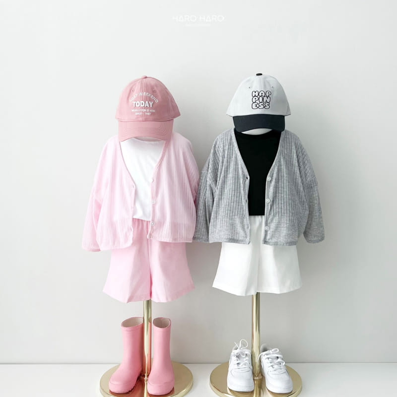 Haro Haro - Korean Children Fashion - #kidsshorts - Bubble Pleats Cardigan - 2