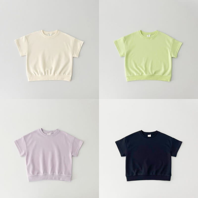 Haro Haro - Korean Children Fashion - #kidsshorts - Picnic Short Sleeve Sweatshirt - 6