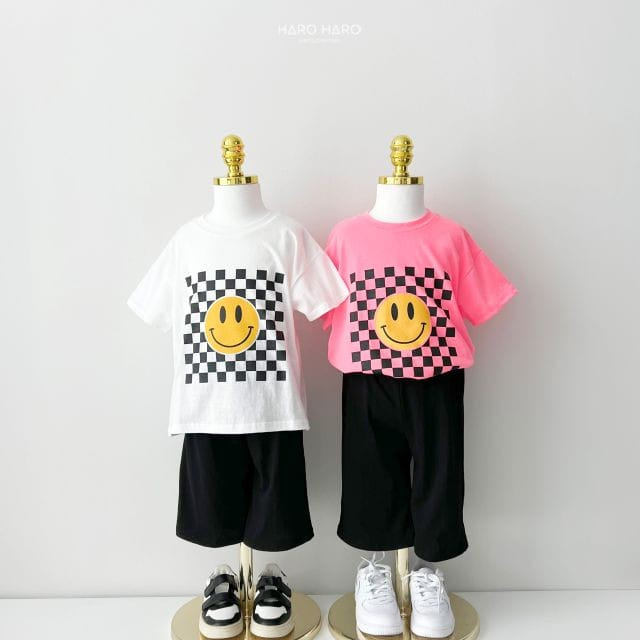 Haro Haro - Korean Children Fashion - #kidzfashiontrend - Smile Top Bottom Set
