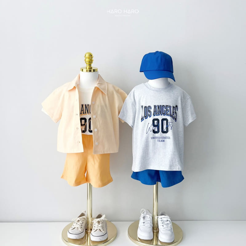 Haro Haro - Korean Children Fashion - #kidzfashiontrend - Oxford Short Sleeve Shirt - 5