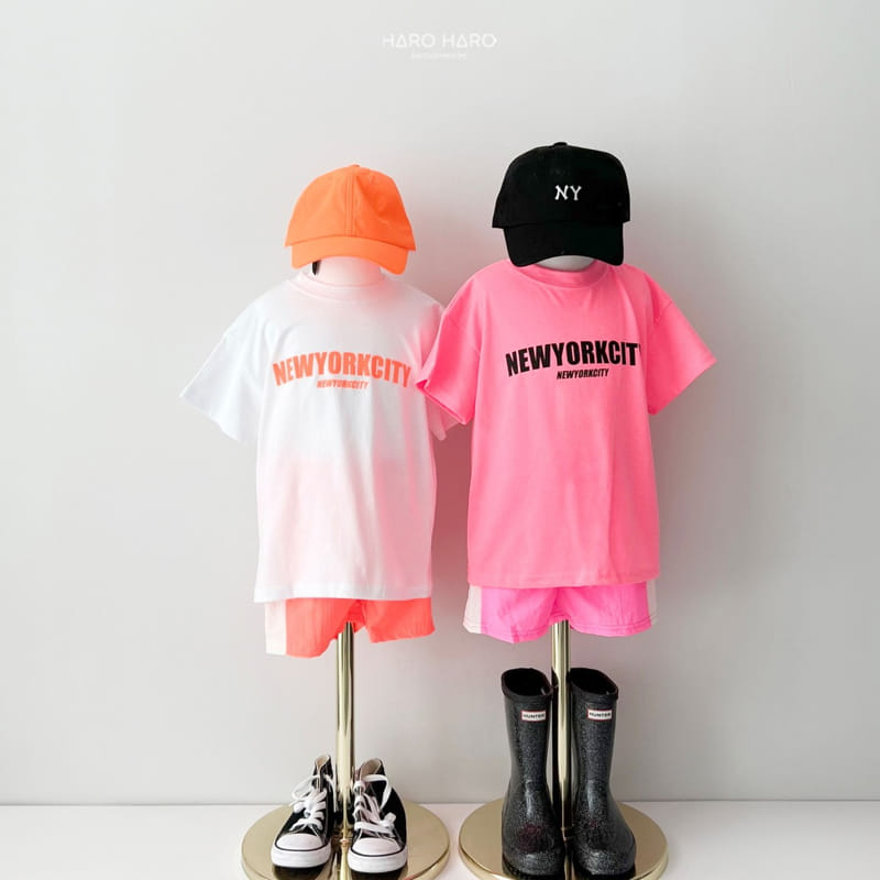 Haro Haro - Korean Children Fashion - #prettylittlegirls - Neon Track Half Pants - 3
