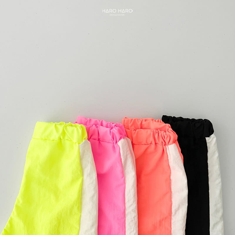 Haro Haro - Korean Children Fashion - #stylishchildhood - Neon Track Half Pants - 6