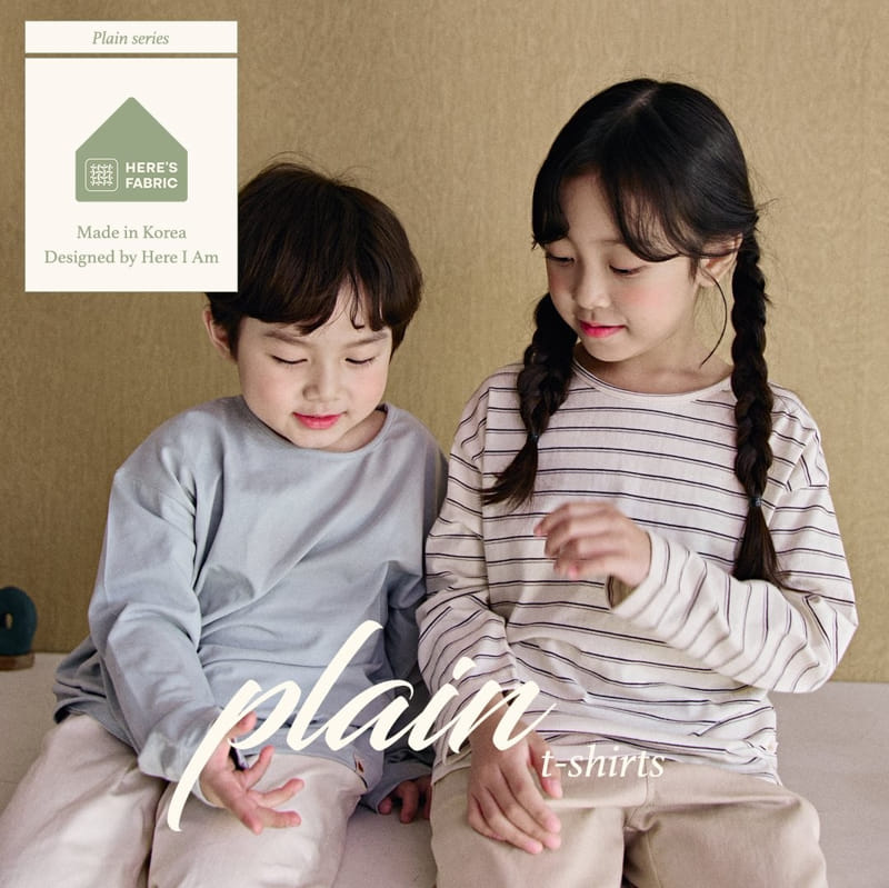 Here I Am - Korean Children Fashion - #minifashionista - Plain Tee With Mom