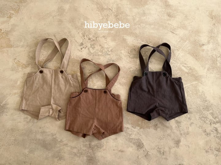 Hi Byebebe - Korean Baby Fashion - #babyboutique - Bebe Cozy Linen Dungarees  - 3