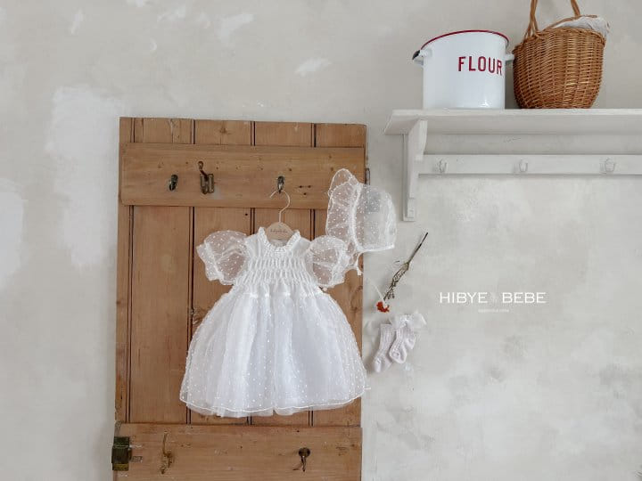 Hi Byebebe - Korean Baby Fashion - #babyfever - Bebe Alina Snow Flower One-Piece - 2