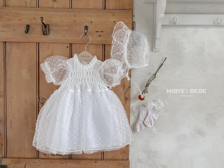 Hi Byebebe - Korean Baby Fashion - #babylifestyle - Bebe Alina Snow Flower Bonnet - 3