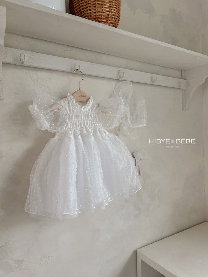 Hi Byebebe - Korean Baby Fashion - #babyootd - Bebe Alina Snow Flower One-Piece - 6