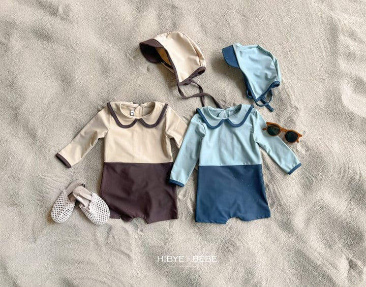 Hi Byebebe - Korean Baby Fashion - #babyoutfit - Ton Ton Swim Body Suit Bonnet Set - 5