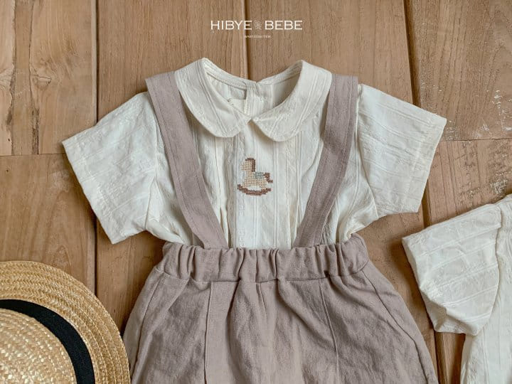 Hi Byebebe - Korean Baby Fashion - #babyoutfit - Bebe Leo Embroidery Top Bottom Set - 6