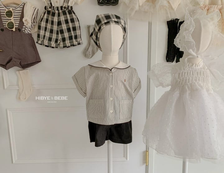 Hi Byebebe - Korean Baby Fashion - #babyoutfit - Bebe Sharp Collar Top Bottom Set