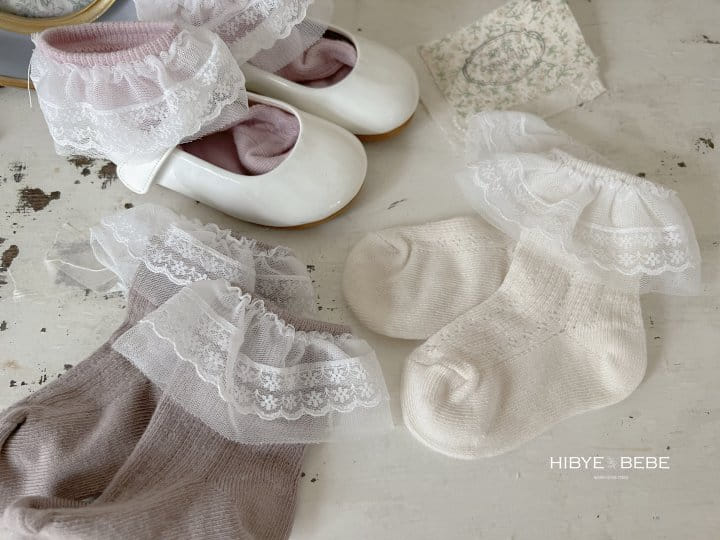 Hi Byebebe - Korean Baby Fashion - #onlinebabyshop - Bebe Lace Socks 3types Set - 7