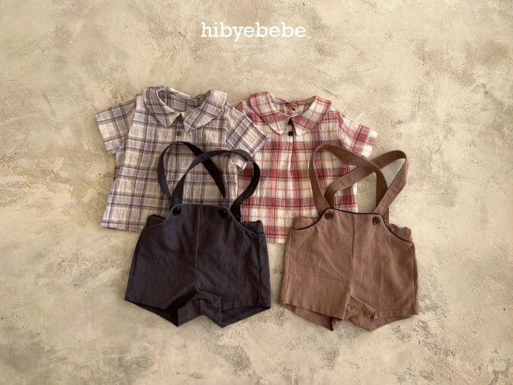 Hi Byebebe - Korean Baby Fashion - #onlinebabyshop - Bebe Cozy Linen Dungarees 
