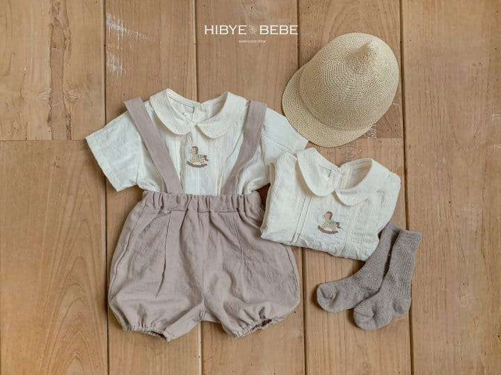 Hi Byebebe - Korean Baby Fashion - #onlinebabyshop - Bebe Leo Embroidery Top Bottom Set - 9