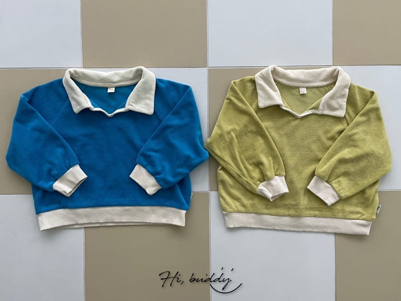 Hi Byebebe - Korean Children Fashion - #Kfashion4kids - Terry Color Sweatshirt - 2