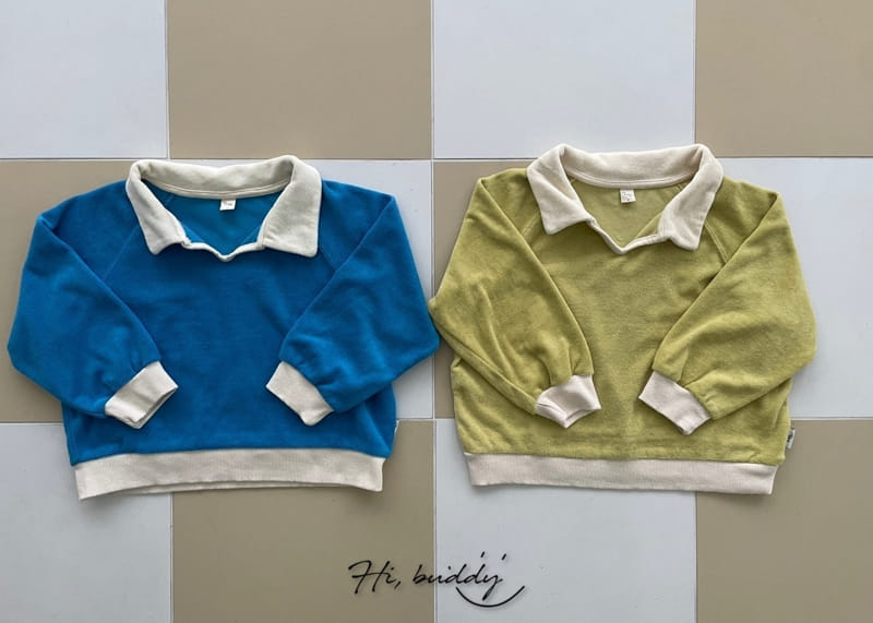 Hi Byebebe - Korean Children Fashion - #kidzfashiontrend - Terry Color Sweatshirt