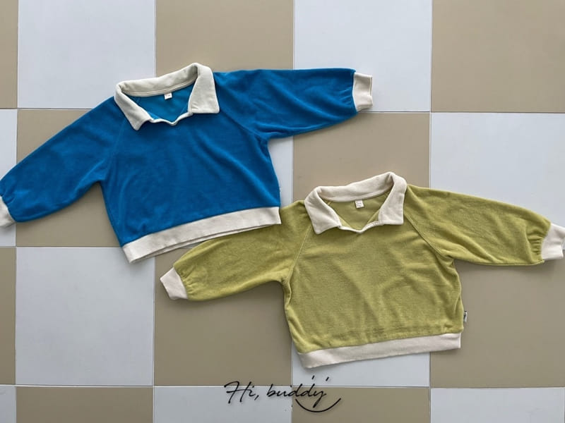 Hi Byebebe - Korean Children Fashion - #littlefashionista - Terry Color Sweatshirt - 3