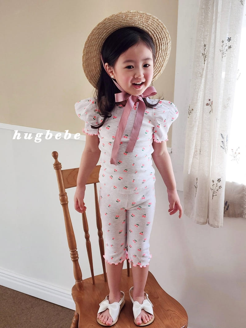 Hug Bebe - Korean Children Fashion - #Kfashion4kids - Cherry Day Cropped Shorts