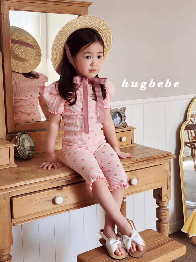 Hug Bebe - Korean Children Fashion - #childofig - Cherry Day Cropped Shorts - 9