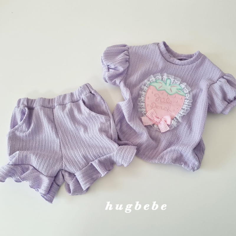 Hug Bebe - Korean Children Fashion - #childofig - Pink Berry Puff Tee - 7