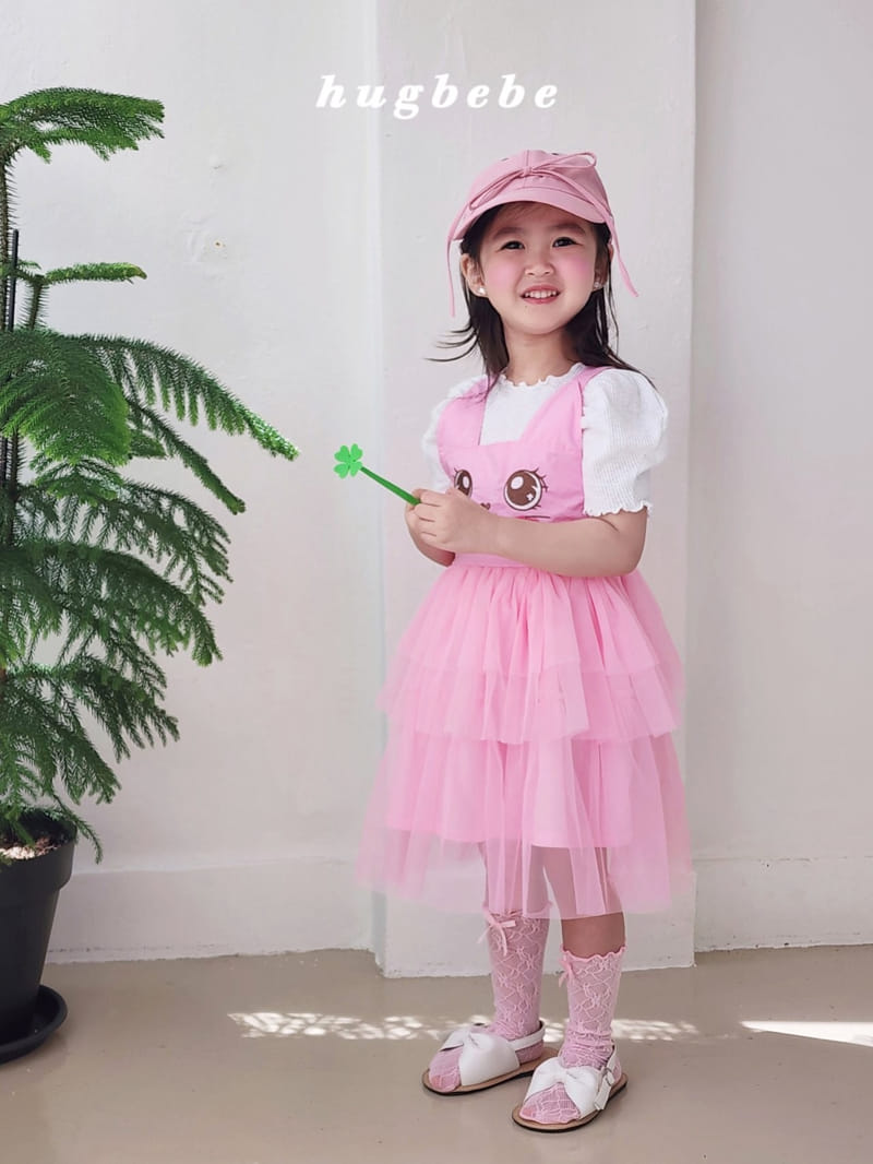 Hug Bebe - Korean Children Fashion - #childofig - Basic Rib Puff Tee - 2