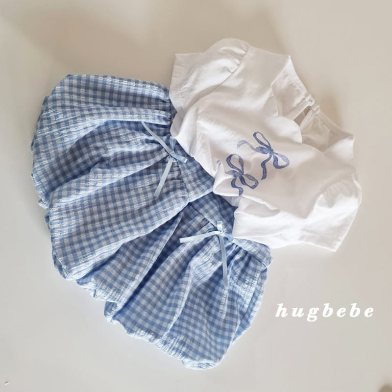 Hug Bebe - Korean Children Fashion - #childofig - Ribbon Check Pumpkin Pants - 4