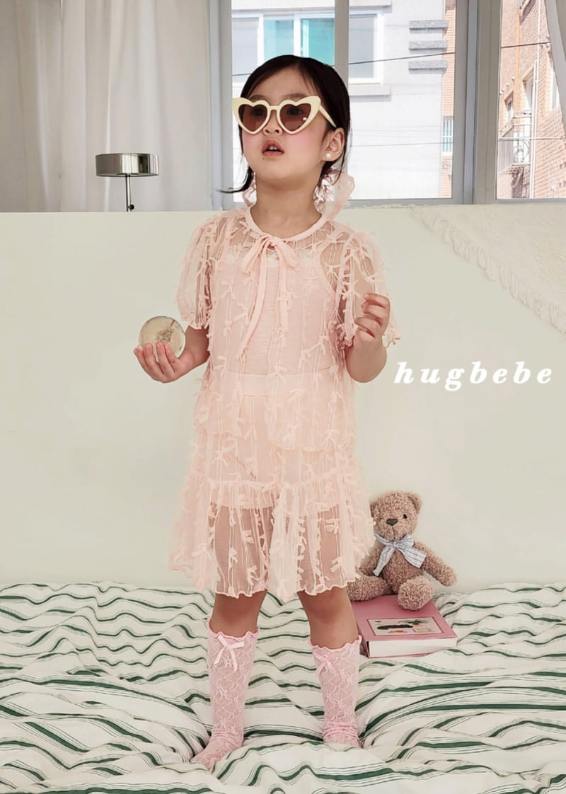 Hug Bebe - Korean Children Fashion - #childofig - Ribbon Lace Cardigan - 2