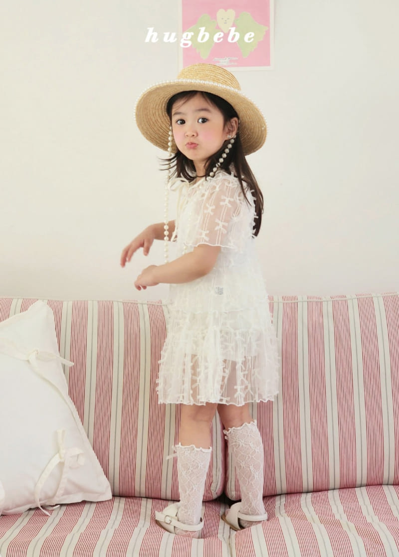 Hug Bebe - Korean Children Fashion - #childofig - Ribbon Lace Cardigan - 3