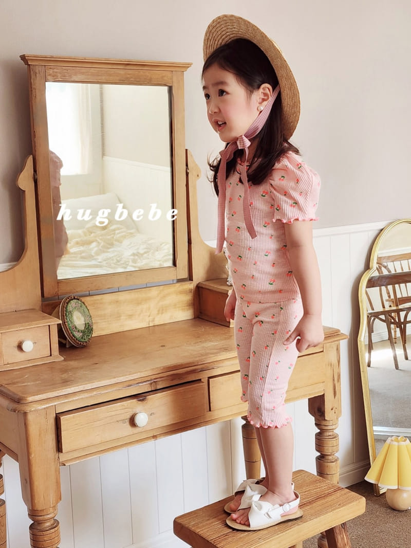 Hug Bebe - Korean Children Fashion - #designkidswear - Cherry Day Cropped Shorts - 11