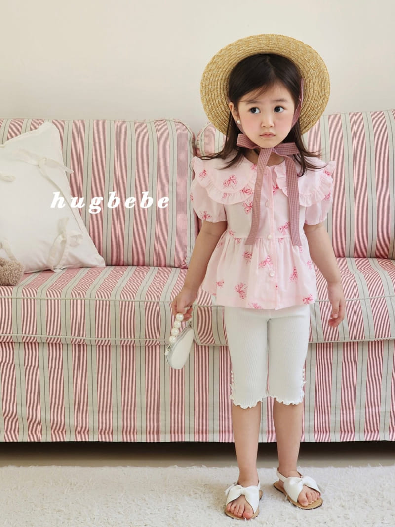Hug Bebe - Korean Children Fashion - #designkidswear - Big Collar Ribbon Blouse - 5