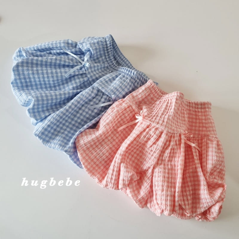 Hug Bebe - Korean Children Fashion - #designkidswear - Ribbon Check Pumpkin Pants - 6
