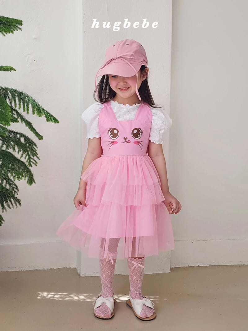 Hug Bebe - Korean Children Fashion - #designkidswear - Cat 3 Layered Kan Kan One-Piece